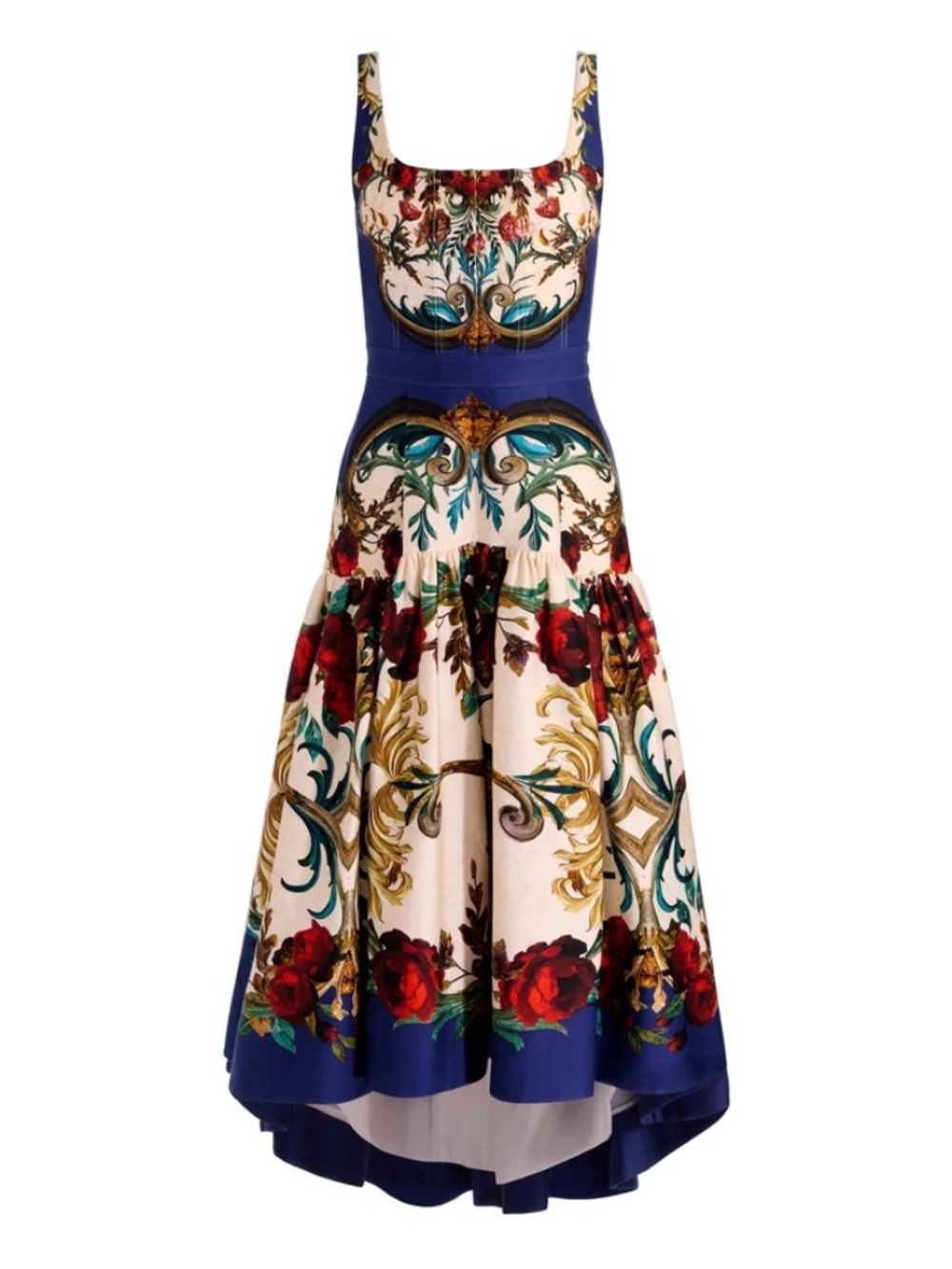 Alice + Olivia Diana Gilded Rose Structured Midi Dress size 8 - Picture 6 of 15